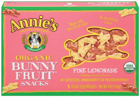 Annie's Homegrown Pink Lemonade Fruit Snacks (12x4 Oz)