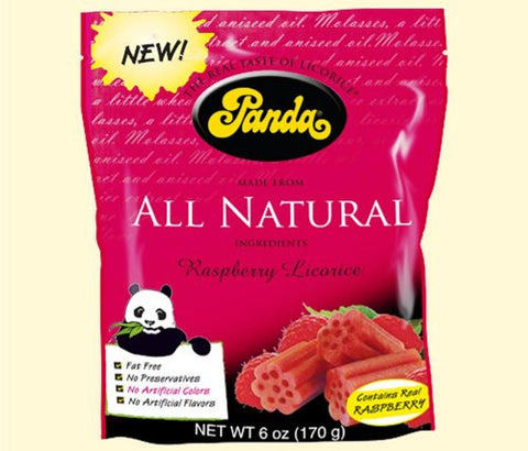 Panda All Natural Raspberry Licorice (12x6 Oz)