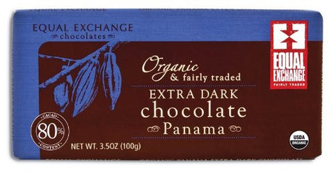 Equal Exchange Extra Dark Panama 80% Cacao (12x3.5 Oz)