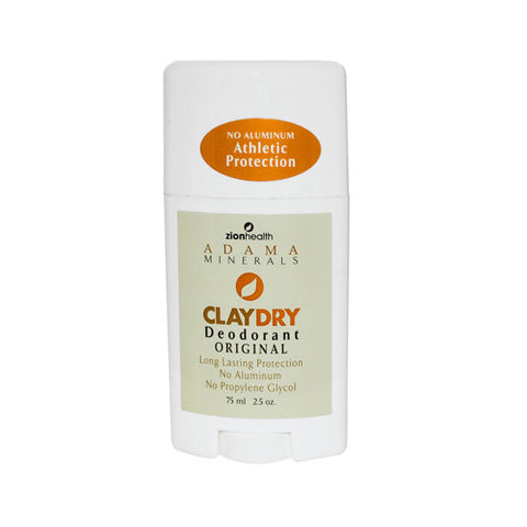 Zion Health Adama Minerals Clay Dry Deodorant Original (1x2.5 Oz)