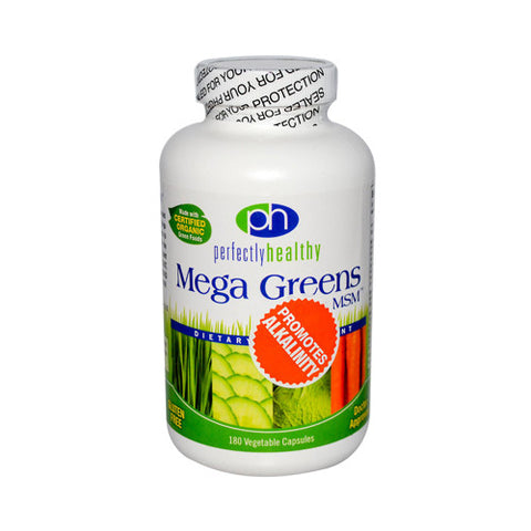 Perfectly Healthy Mega Greens plus MSM (180 Capsules)