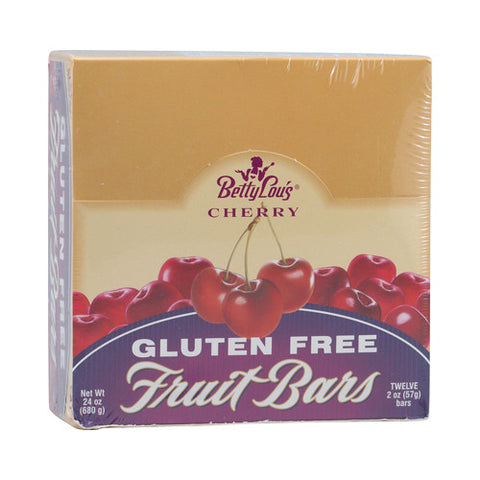 Betty Lou's Gluten Free Fruit Bars Cherry 12 Bars (12 Pack)