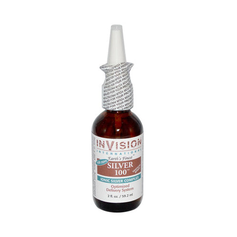 Invision International Silver 100 Ionic Silver Complex Vertical Spray 2 Oz