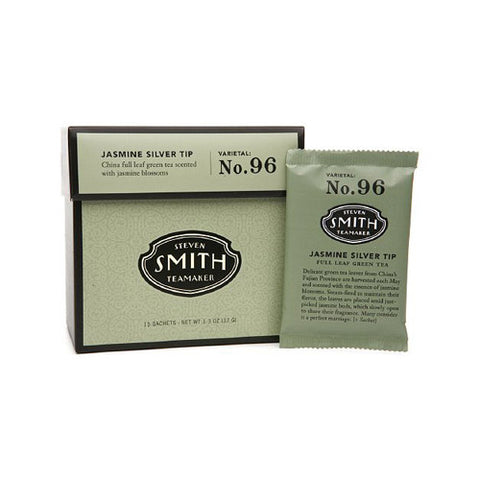 Smith Teamaker Green Tea Jasmine Silver Top 15 Bags