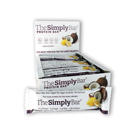 The Simply Bar Protein Bar Lemon and Coconut (15x1.4 Oz)