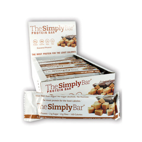 The Simply Bar Protein Bar Caramel and Peanut (15x 1.4 Oz)