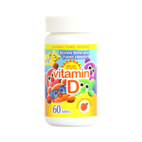 Yum V's Vitamin D Jellies Yummy Berry (60 Chewables)