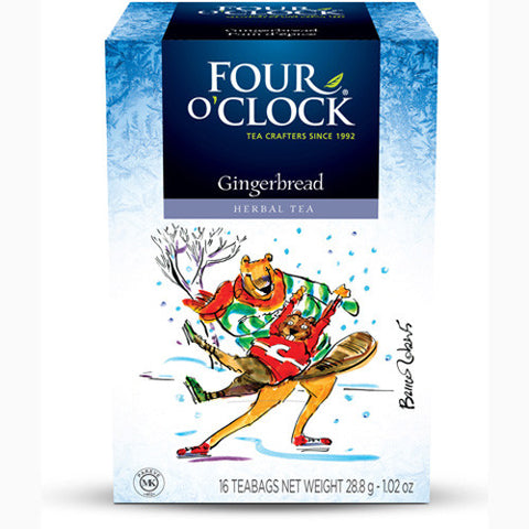 Four O'Clock Tea Herbal Gingerbread 16 Tea Bags (1 Case)