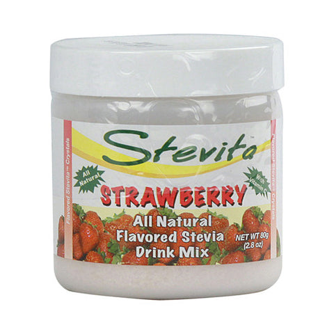 Stevita Flavored Stevia Drink Mix Strawberry 2.8 Oz