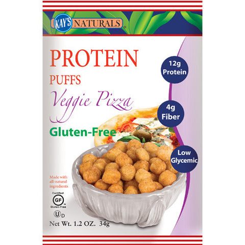 Kay's Naturals Protein Puffs Veggie Pizza (6 Pack) 1.2 Oz