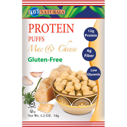 Kay's Naturals Protein Puffs Mac and Cheese (6 Pack) 1.2 Oz