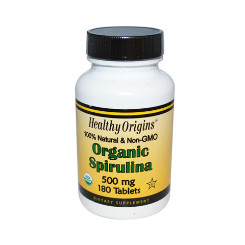 Healthy Origins Organic Spirulina 500 mg (1x180 Ct)