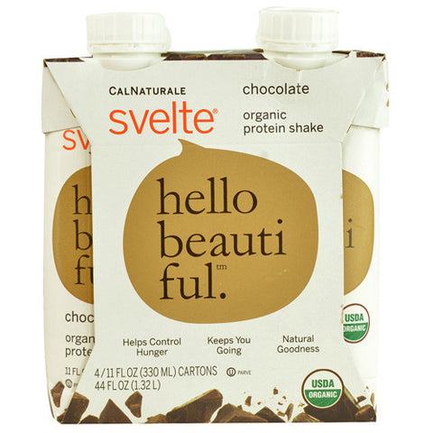 Svelte Protein Shake Organic Chocolate 11 fl Oz (24 Pack)