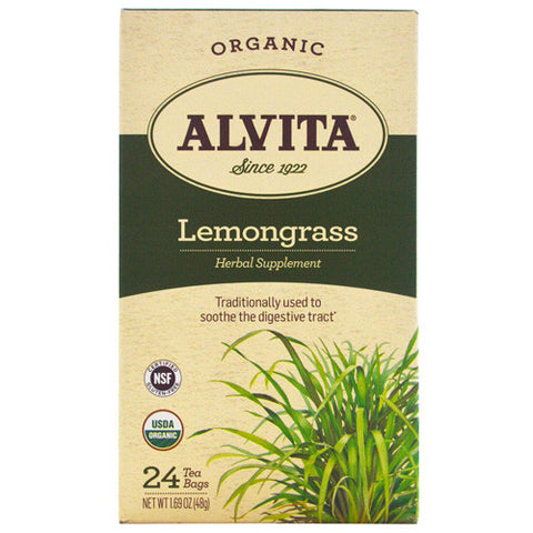 Alvita Tea Organic Lemongrass Herbal (1x24 Bags)