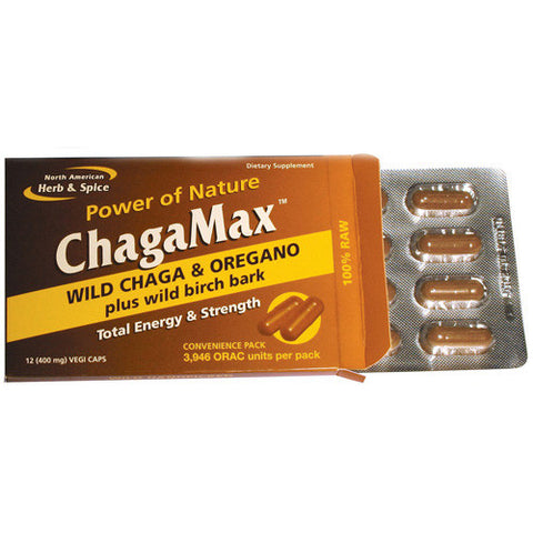 North American Hemp Chagamax Convenience Pack (1x12 Veg Capsules)