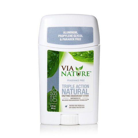 Via Nature Deodorant Stick Fragrance Free (1x2.25 Oz)