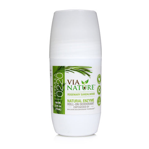 Via Nature Deodorant Roll On Rosemary Sandalwood (1x2.5 fl Oz)