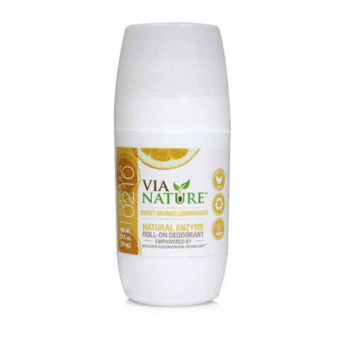 Via Nature Deodorant Roll On Sweet Orange Lemongrass (1x2.5 fl Oz)