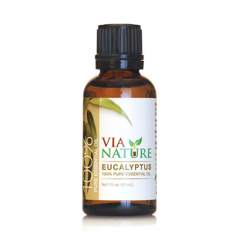 Via Nature Essential Oil 100% Pure Eucalyptus Single (1x1 fl Oz)