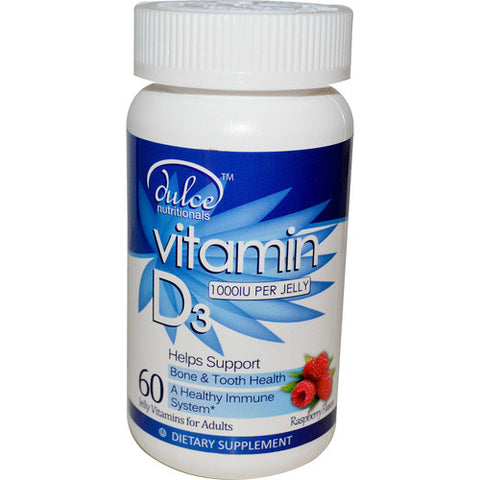 Dulce Vitamin D3 10,000 IU Jelly Vitamins (60 Count)