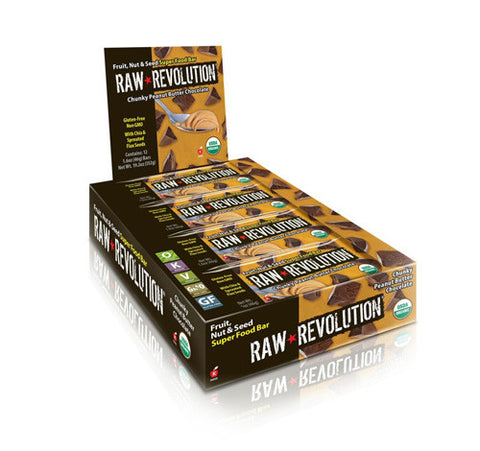 Raw Revolution Bar Organic Super Food Chnk PBt Choc (12x1.6 Oz)