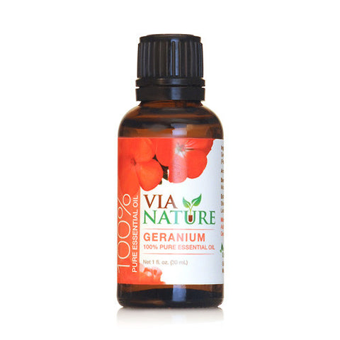 Via Nature Essential Oil 100% Pure Geranium (1x1 fl Oz)