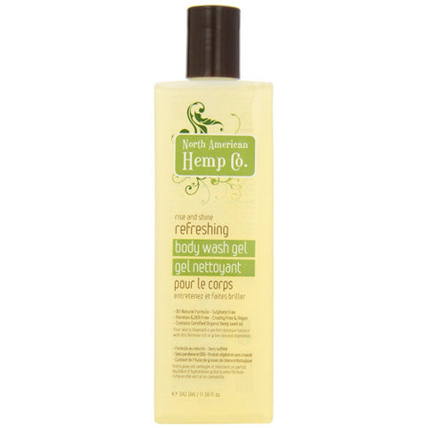 North American Hemp Body Wash Gel Refreshing 11.56 fl Oz