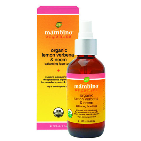 Mambino Organics Face Tonic Organic Lemon Verbena Neem Balance 4 Oz