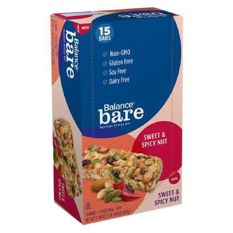 Balance Bar Bare Sweet and Spicy Nut 1.19 Oz (1 Case)