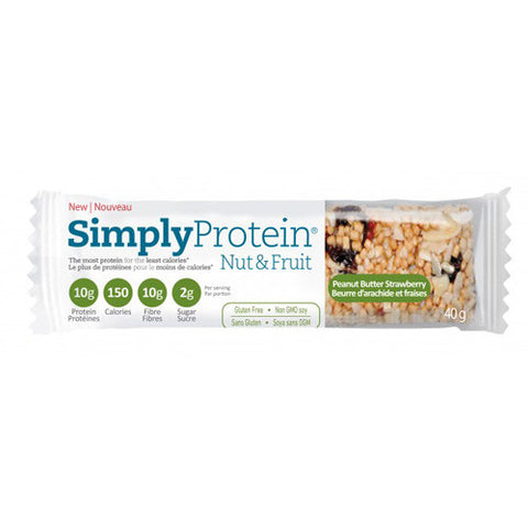 Simply Protein Nut and Fruit Bar Peanut Btr Strawberry (12x1.4 Oz)