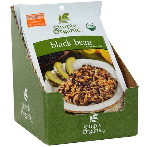 Simply Organic Black Bean Season Mix (12x1 Oz)