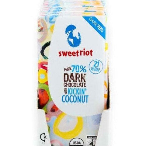 Sweetriot riotBar 70% Kickin' Coconut (12x3.5 Oz)