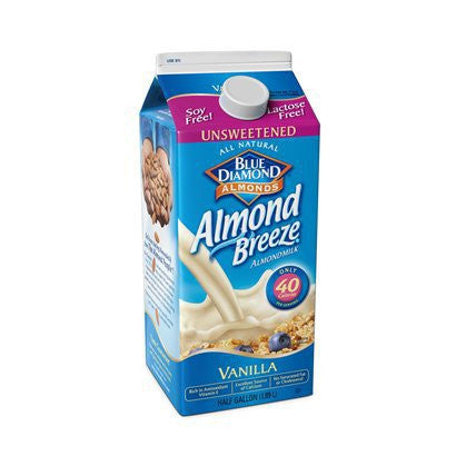 Blue Diamond Almond Breeze Unsweetened Vanilla (8x64 Oz)